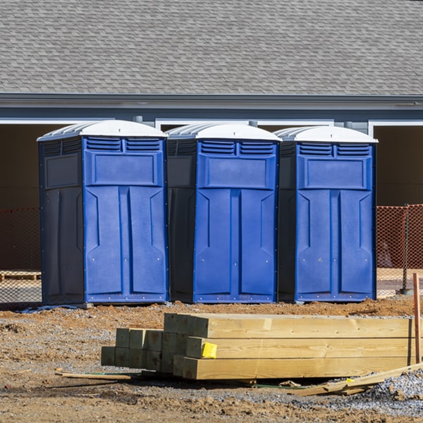 what is the expected delivery and pickup timeframe for the porta potties in Bartlett KS